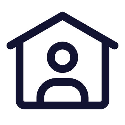 House Avatar, Animated Icon, Outline