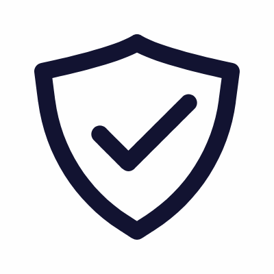 Shield Check, Animated Icon, Outline