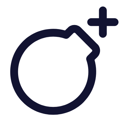 Bomb, Animated Icon, Outline