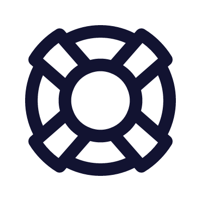 Lifebuoy, Animated Icon, Outline