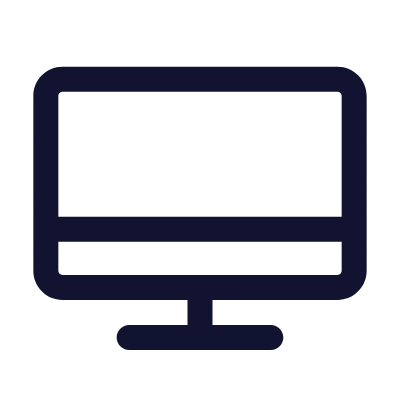 Desktop, Animated Icon, Outline