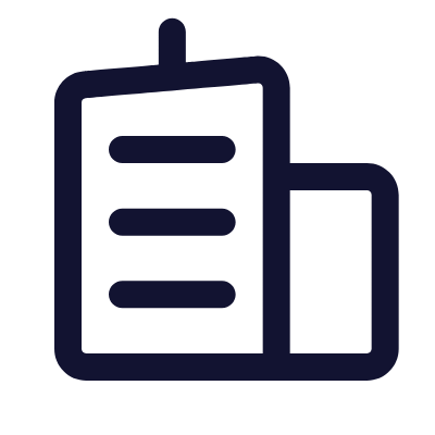 Buildings, Animated Icon, Outline