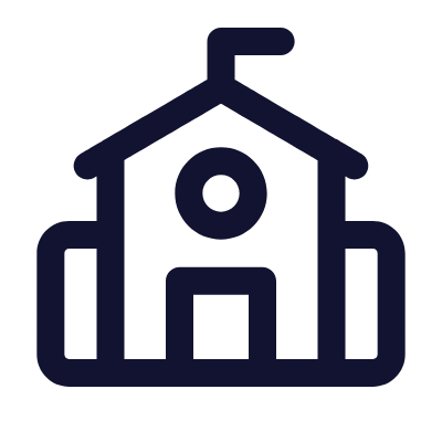 School, Animated Icon, Outline