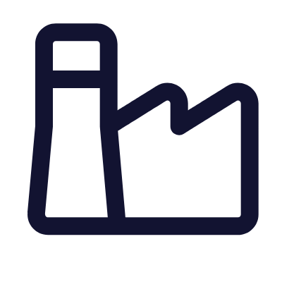 Factory, Animated Icon, Outline