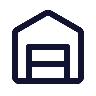 Garage, Animated Icon, Outline