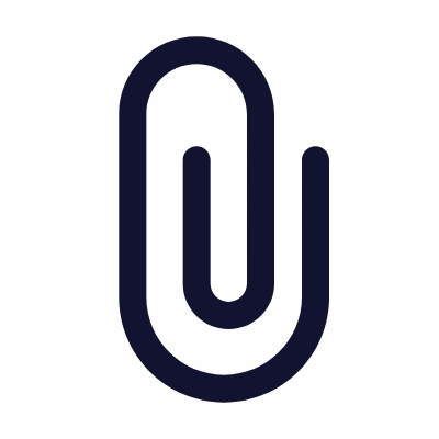 Paperclip, Animated Icon, Outline