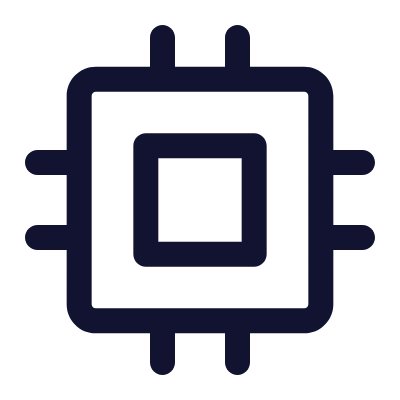 Chip, Animated Icon, Outline