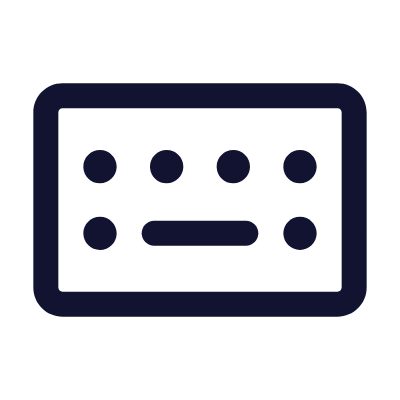 Keyboard, Animated Icon, Outline