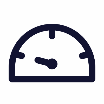 Speedometer, Animated Icon, Outline