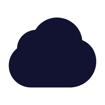 Cloud, Animated Icon, Solid