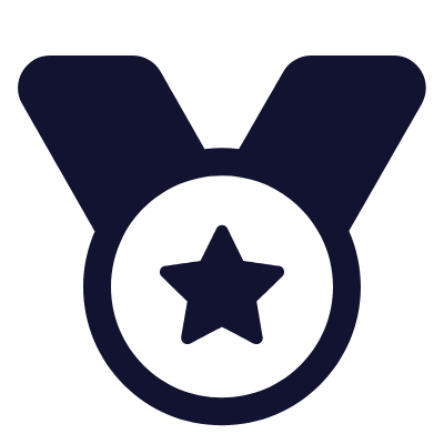 Medal Star, Animated Icon, Solid
