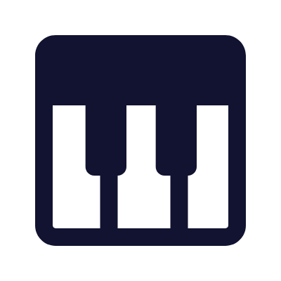 Piano, Animated Icon, Solid