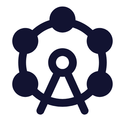 Ferris Wheel, Animated Icon, Solid