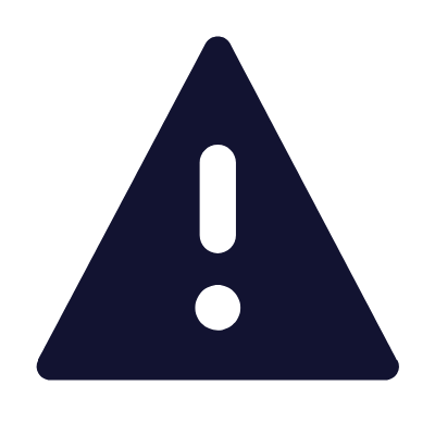 Warning Triangle, Animated Icon, Solid