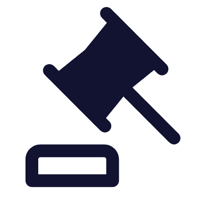 Gavel, Animated Icon, Solid
