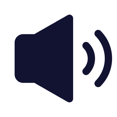 Volume Level 2, Animated Icon, Solid