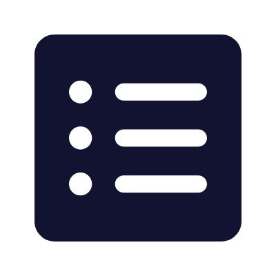 Bullet List, Animated Icon, Solid