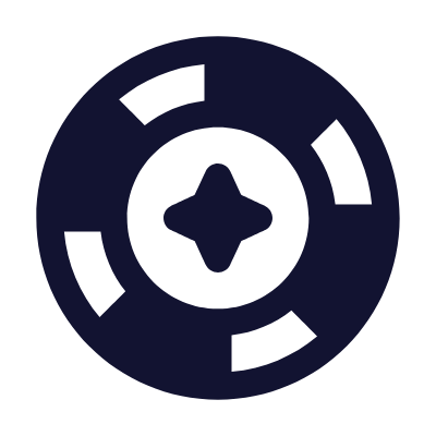 Casino Chip, Animated Icon, Solid