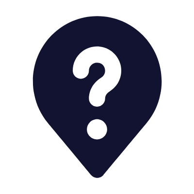 Location Pin Question, Animated Icon, Solid