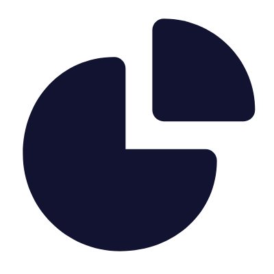 Pie Chart, Animated Icon, Solid
