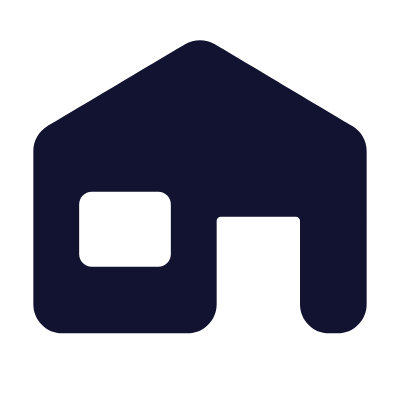 Bungalow, Animated Icon, Solid