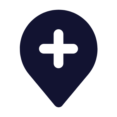 Location Pin Plus, Animated Icon, Solid