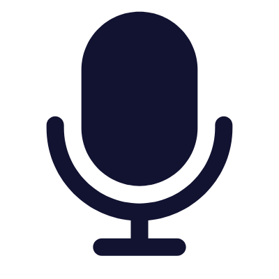 Microphone, Animated Icon, Solid