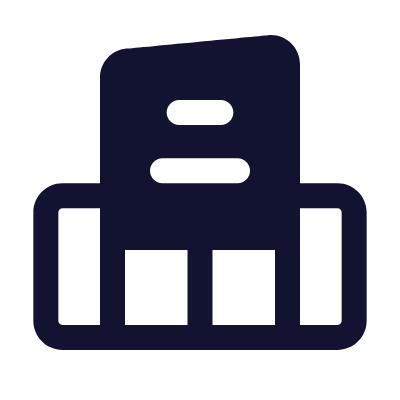 Shopping Mall, Animated Icon, Solid