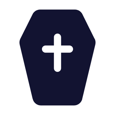 Coffin, Animated Icon, Solid