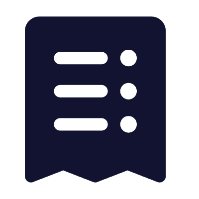 Receipt, Animated Icon, Solid