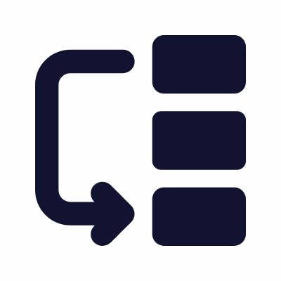 Order Top to Bottom, Animated Icon, Solid