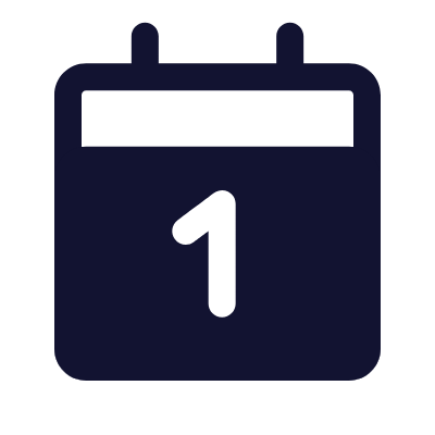 Calendar, Animated Icon, Solid