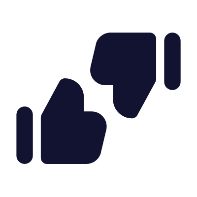 Thumbs Up Down, Animated Icon, Solid