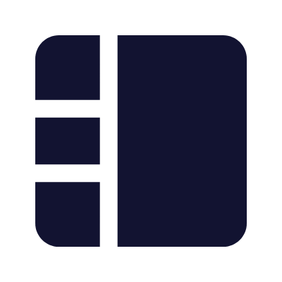 Grid Sidebar, Animated Icon, Solid