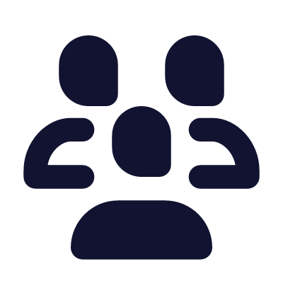 Three Avatars, Animated Icon, Solid