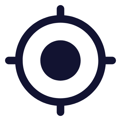Crosshair, Animated Icon, Solid
