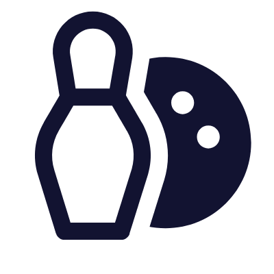 Bowling Pin, Animated Icon, Solid