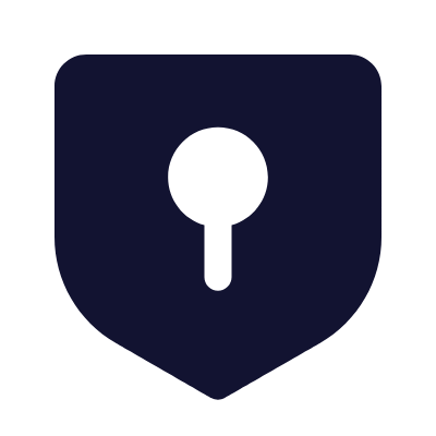 Shield Keyhole, Animated Icon, Solid