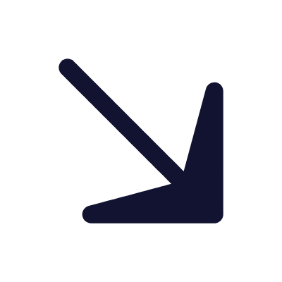 Arrow Down Right, Animated Icon, Solid