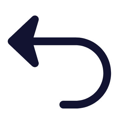 U-turn Left, Animated Icon, Solid