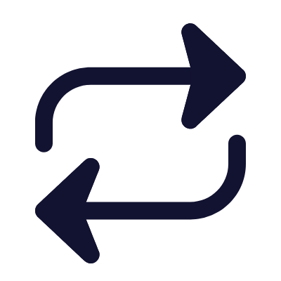 Arrows loop, Animated Icon, Solid