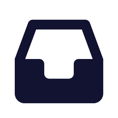 Inbox, Animated Icon, Solid