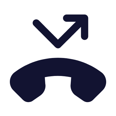 Phone Missed, Animated Icon, Solid