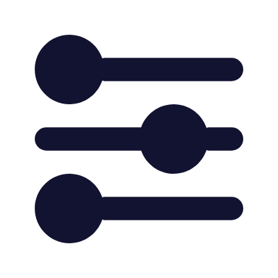 Sliders Horizontal, Animated Icon, Solid