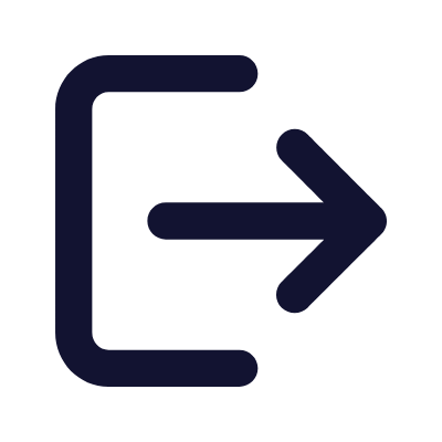 Sign Out, Animated Icon, Solid