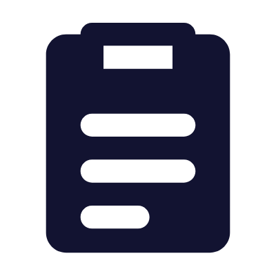 Clipboard Text, Animated Icon, Solid