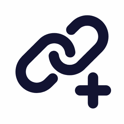 Link Plus, Animated Icon, Solid