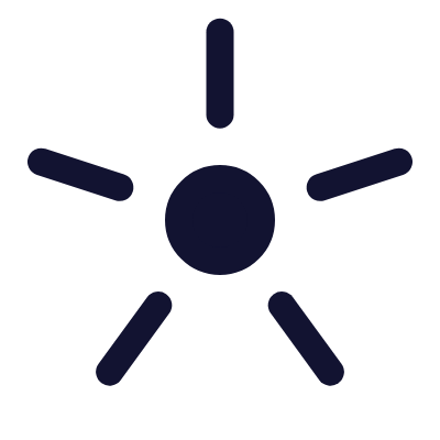 Loader Sun, Animated Icon, Solid