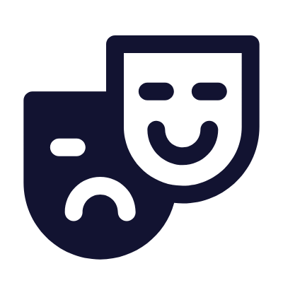 Drama, Animated Icon, Solid