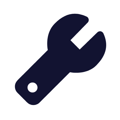 Wrench, Animated Icon, Solid